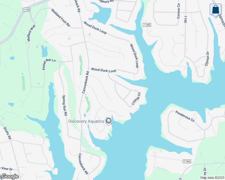 map of restaurants, bars, coffee shops, grocery stores, and more near 267 Crystal Circle in Mooresville