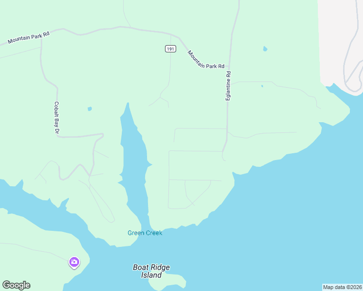 map of restaurants, bars, coffee shops, grocery stores, and more near 371 Mountain Trail Road in Fairfield Bay