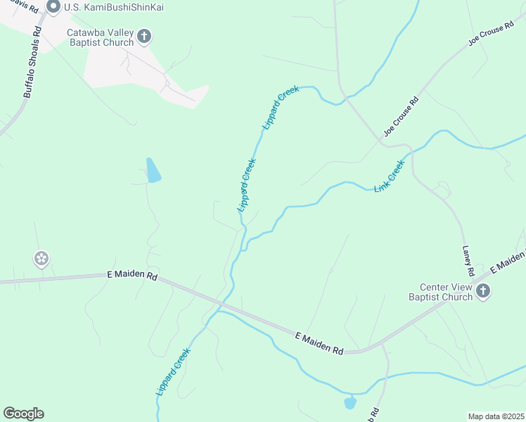 map of restaurants, bars, coffee shops, grocery stores, and more near 4718 Creekside Way in Maiden