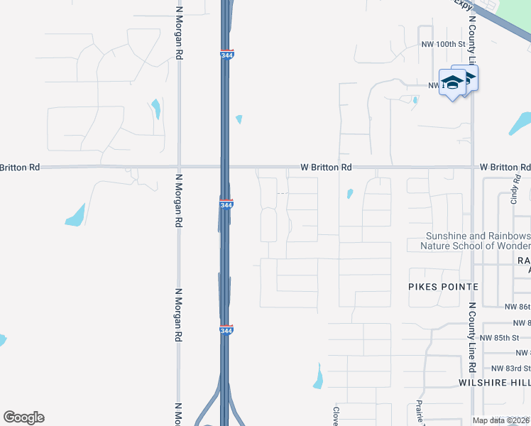 map of restaurants, bars, coffee shops, grocery stores, and more near 9128 Yassir Boulevard in Yukon