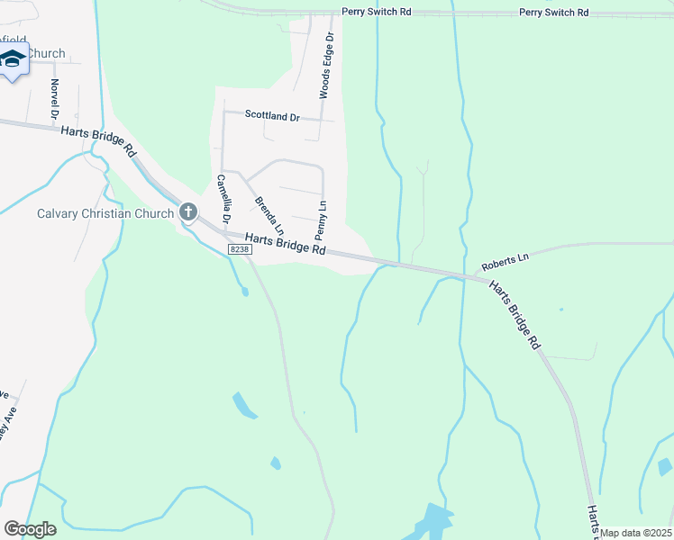 map of restaurants, bars, coffee shops, grocery stores, and more near 408 Harts Bridge Road in Jackson