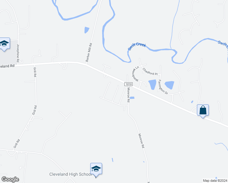 map of restaurants, bars, coffee shops, grocery stores, and more near 73 Jonalker Ct in Clayton