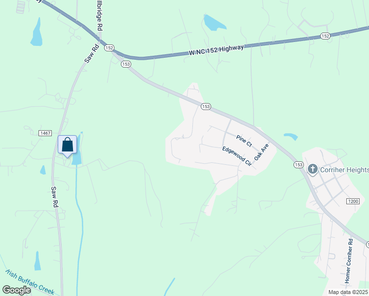 map of restaurants, bars, coffee shops, grocery stores, and more near Willow Oaks Drive in Rowan County