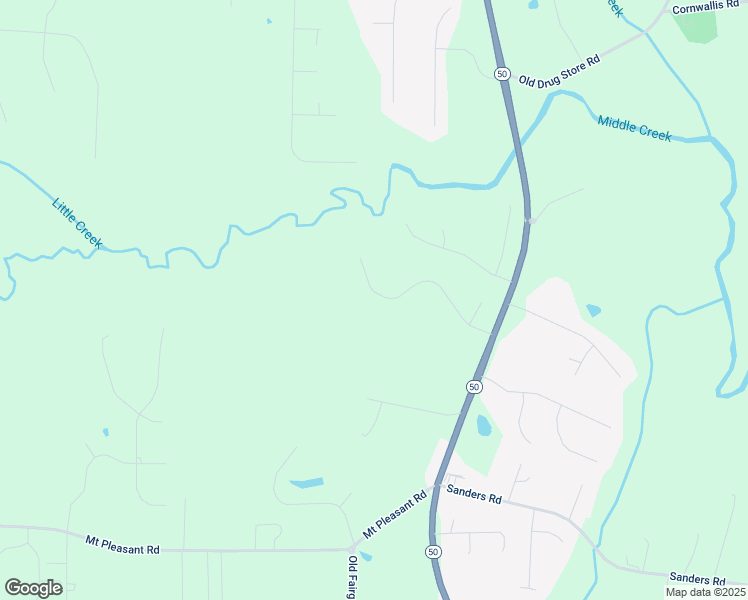 map of restaurants, bars, coffee shops, grocery stores, and more near 357 Reese Drive in Johnston County