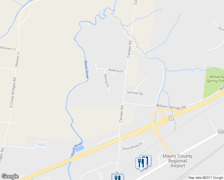map of restaurants, bars, coffee shops, grocery stores, and more near 725 Murray Drive in Columbia