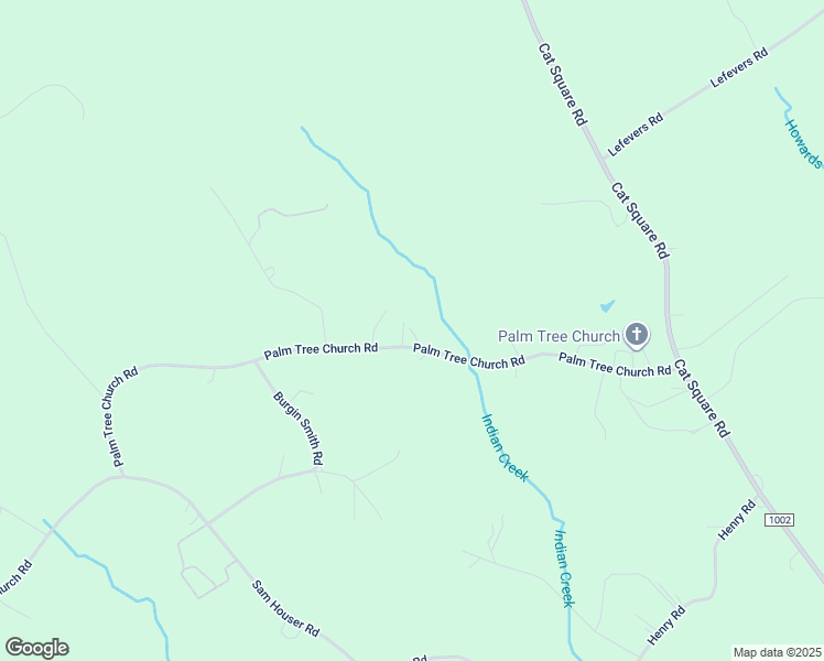 map of restaurants, bars, coffee shops, grocery stores, and more near 7630 Palm Tree Church Road in Vale