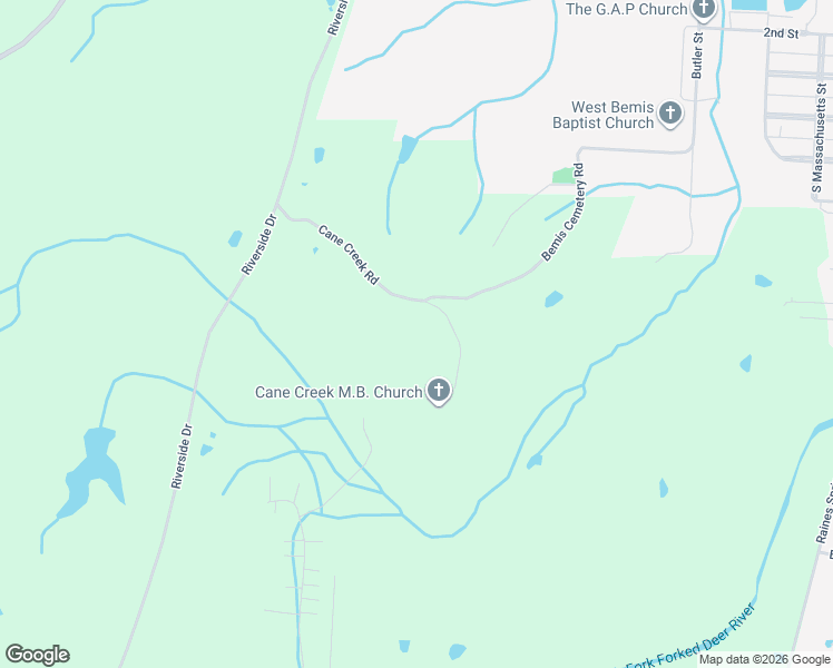 map of restaurants, bars, coffee shops, grocery stores, and more near 186 Cane Creek Road in Jackson