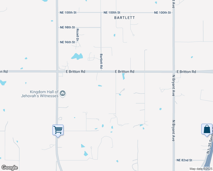 map of restaurants, bars, coffee shops, grocery stores, and more near in Oklahoma City