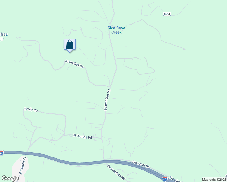 map of restaurants, bars, coffee shops, grocery stores, and more near 22 Mountain Spring Lane in Canton