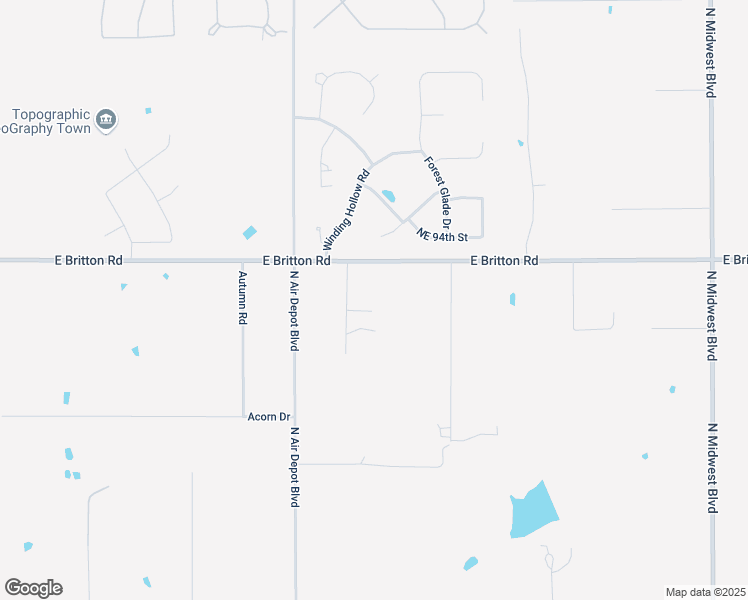 map of restaurants, bars, coffee shops, grocery stores, and more near 9300 Allison Lane in Oklahoma City