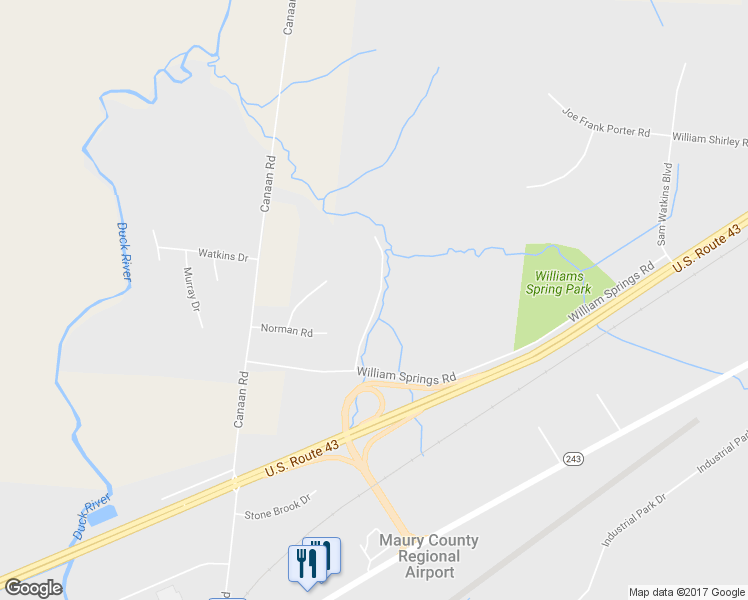 map of restaurants, bars, coffee shops, grocery stores, and more near 455 William Springs Road in Columbia