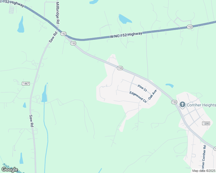 map of restaurants, bars, coffee shops, grocery stores, and more near Willow Oaks Drive in Rowan County