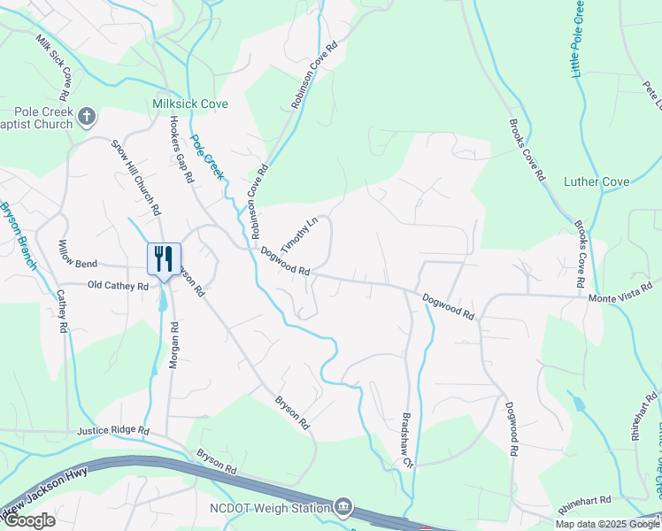 map of restaurants, bars, coffee shops, grocery stores, and more near 10 Mountain Brook Drive in Candler