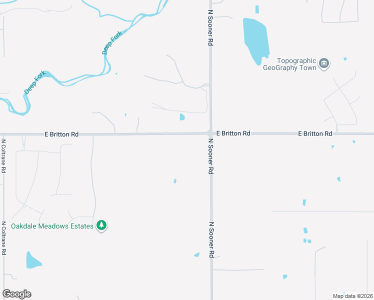 map of restaurants, bars, coffee shops, grocery stores, and more near 5501 East Britton Road in Oklahoma City