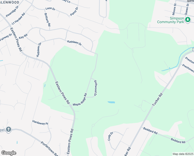 map of restaurants, bars, coffee shops, grocery stores, and more near 819 Driftwood Drive in Greenville