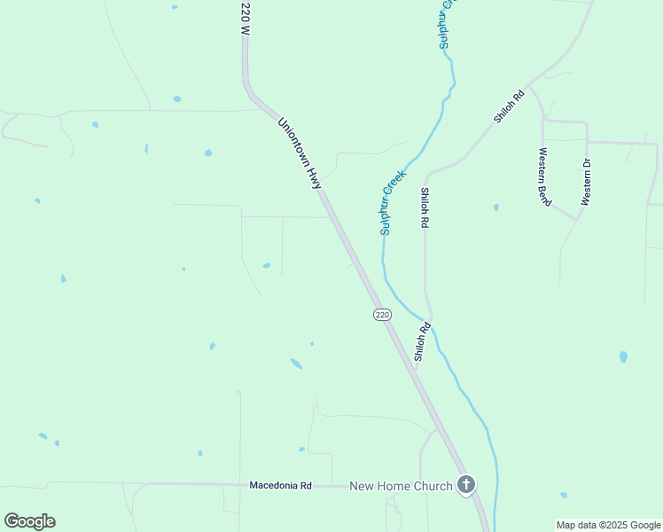map of restaurants, bars, coffee shops, grocery stores, and more near 8529 Uniontown Highway in Crawford