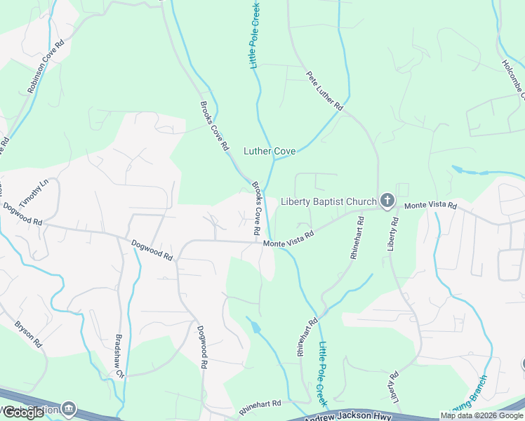 map of restaurants, bars, coffee shops, grocery stores, and more near 20 Brooks Cove Road in Candler