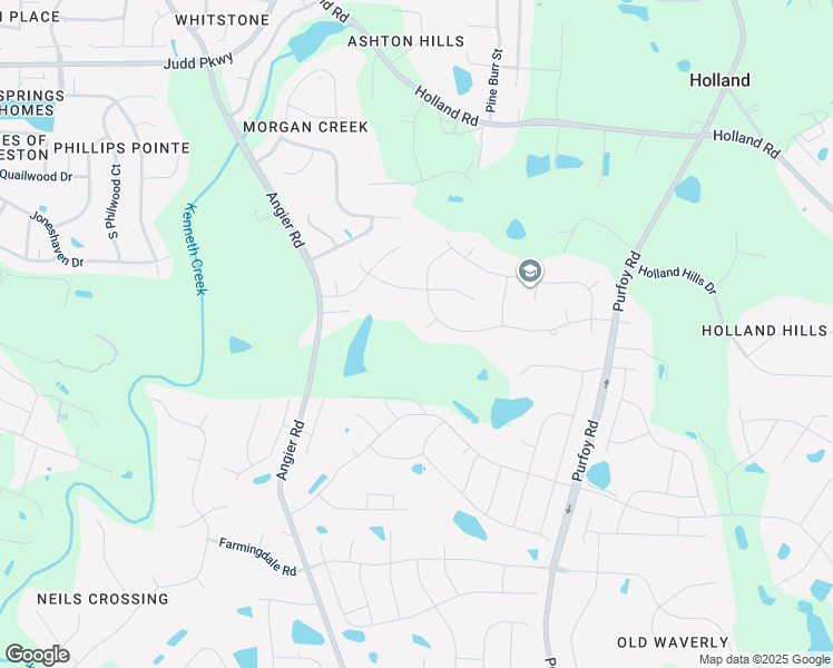 map of restaurants, bars, coffee shops, grocery stores, and more near 1110 Kimball Crest Court in Fuquay Varina