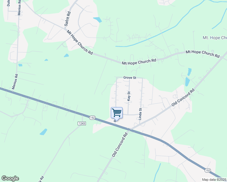 map of restaurants, bars, coffee shops, grocery stores, and more near 370 Pamela Street in China Grove