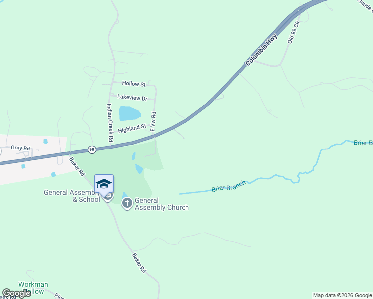 map of restaurants, bars, coffee shops, grocery stores, and more near 850 Columbia Hwy in Hohenwald