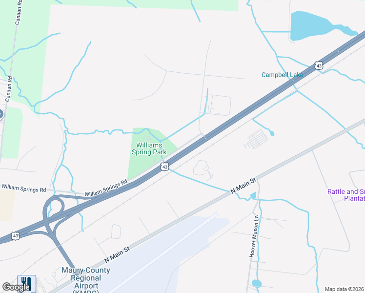 map of restaurants, bars, coffee shops, grocery stores, and more near William Springs Road in Mount Pleasant
