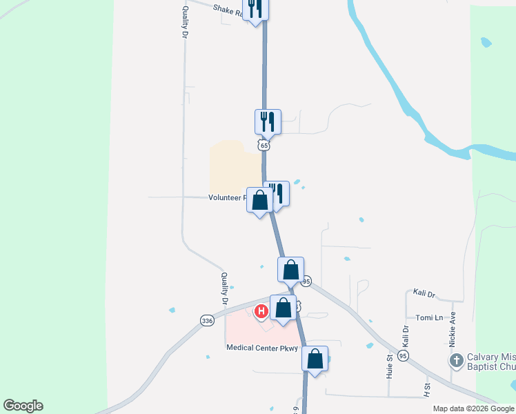 map of restaurants, bars, coffee shops, grocery stores, and more near 145 Vlntr Pkwy Spelling in Clinton