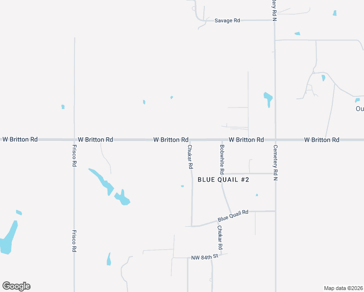 map of restaurants, bars, coffee shops, grocery stores, and more near 13400 West Britton Road in Yukon