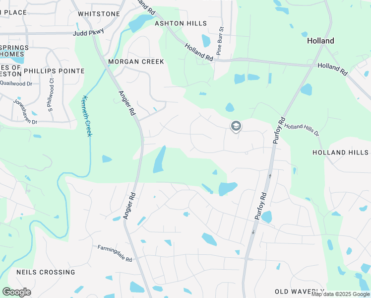 map of restaurants, bars, coffee shops, grocery stores, and more near 1106 Kimball Crest Court in Fuquay-Varina