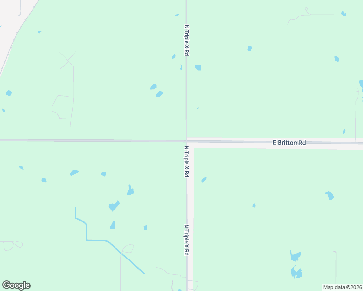 map of restaurants, bars, coffee shops, grocery stores, and more near 16978 East Britton Road in Jones