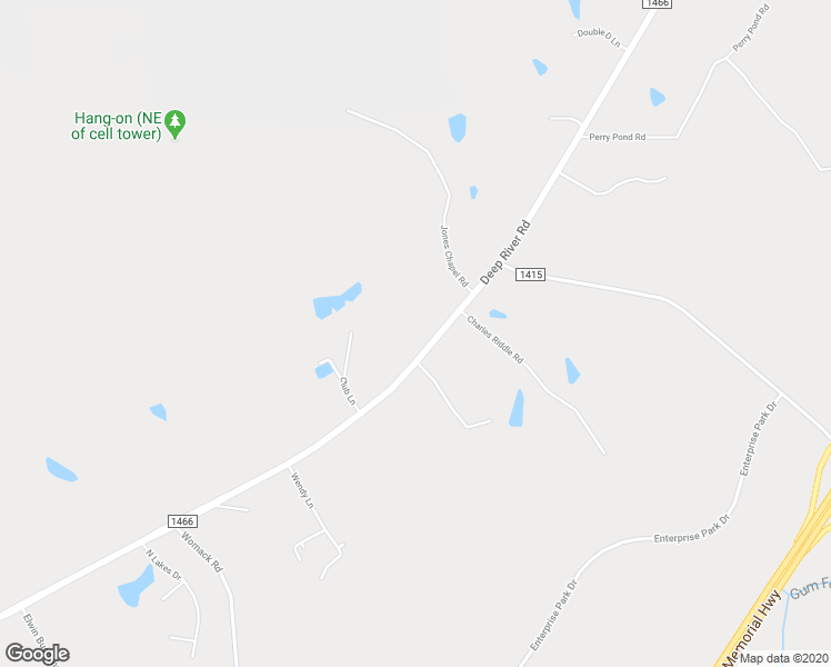 map of restaurants, bars, coffee shops, grocery stores, and more near 1553 Deep River Road in Sanford