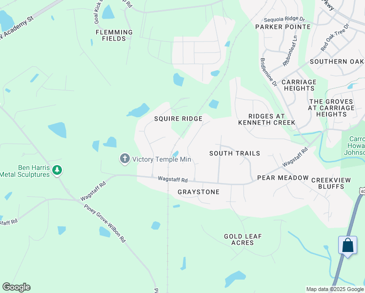 map of restaurants, bars, coffee shops, grocery stores, and more near 1309 Squire Ridge Drive in Fuquay Varina