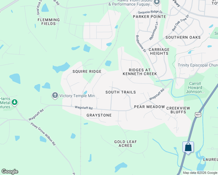 map of restaurants, bars, coffee shops, grocery stores, and more near 901 Cricket Knoll Road in Fuquay-Varina