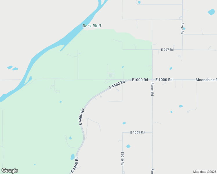 map of restaurants, bars, coffee shops, grocery stores, and more near 446604 East 1000 Road in Gore