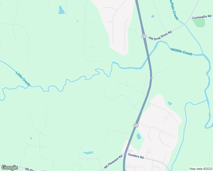map of restaurants, bars, coffee shops, grocery stores, and more near 456 Reese Drive in Johnston County