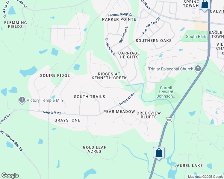 map of restaurants, bars, coffee shops, grocery stores, and more near 2191 Fox Chapel Place in Fuquay-Varina