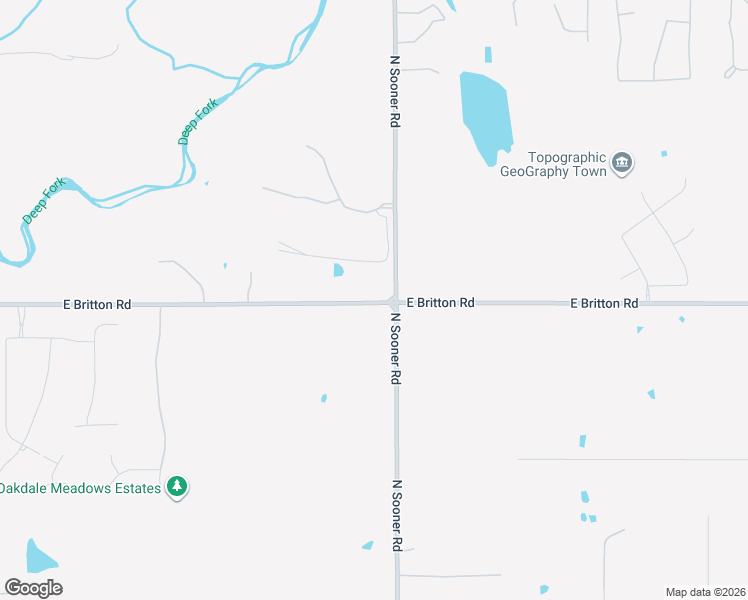 map of restaurants, bars, coffee shops, grocery stores, and more near 5501 East Britton Road in Oklahoma City
