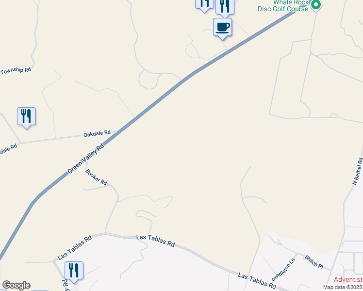 map of restaurants, bars, coffee shops, grocery stores, and more near 115 Booker Road in Templeton