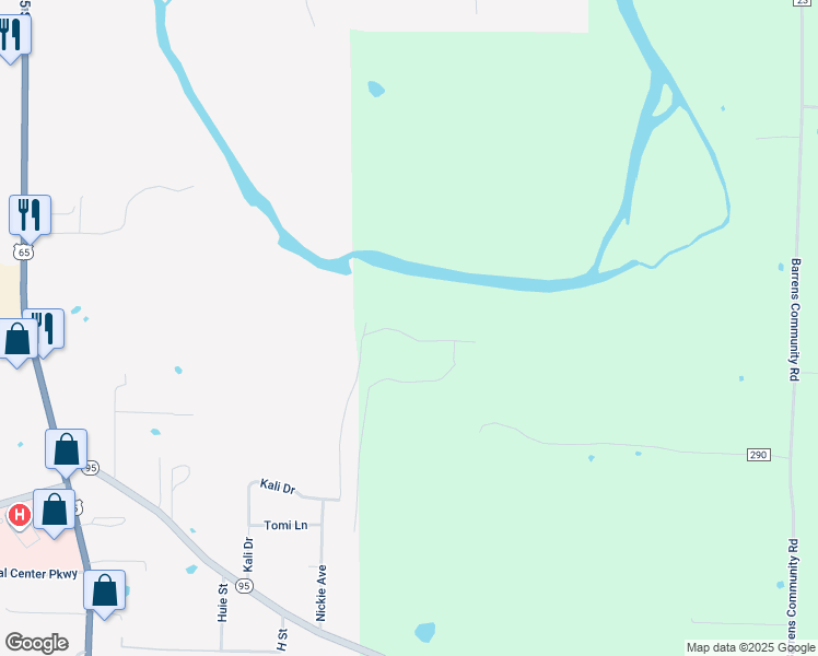 map of restaurants, bars, coffee shops, grocery stores, and more near 503 Luke Lane in Clinton