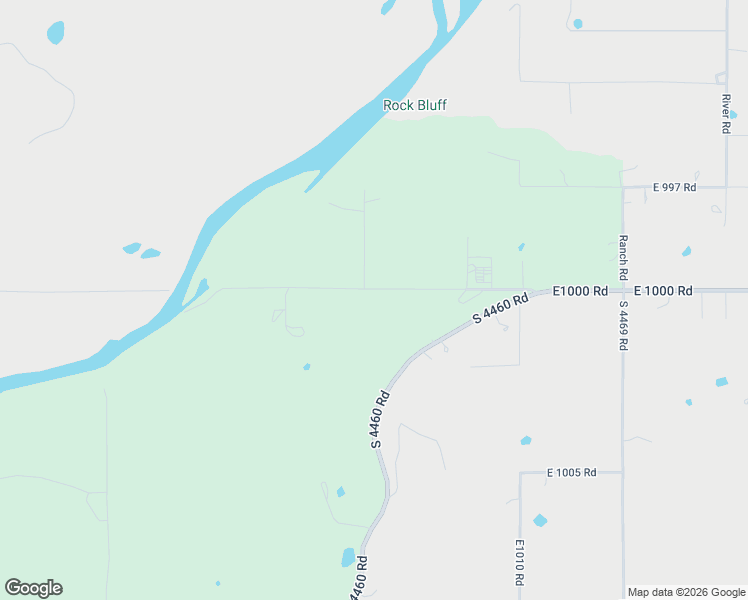 map of restaurants, bars, coffee shops, grocery stores, and more near 449038 E1000 Road in Gore