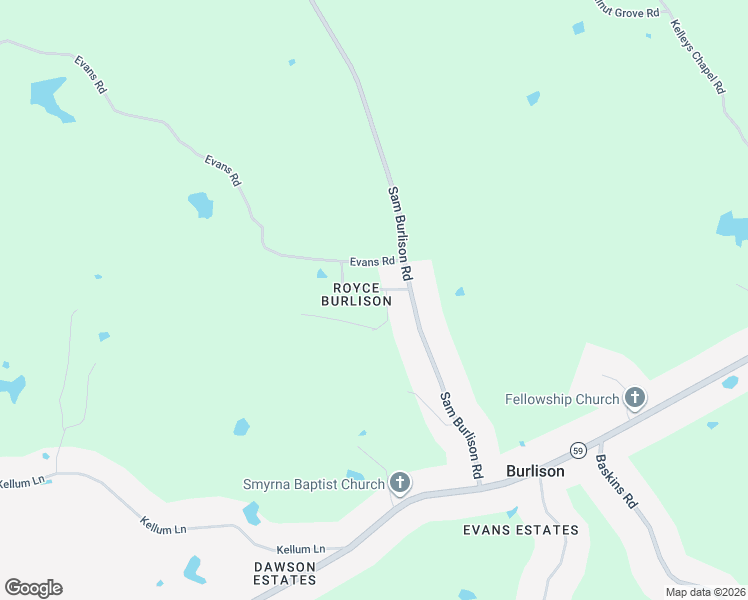 map of restaurants, bars, coffee shops, grocery stores, and more near 104 Michelle Street in Burlison