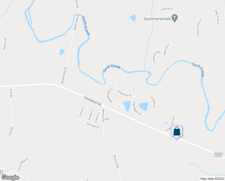 map of restaurants, bars, coffee shops, grocery stores, and more near 182 Woodcreek Lane in Clayton