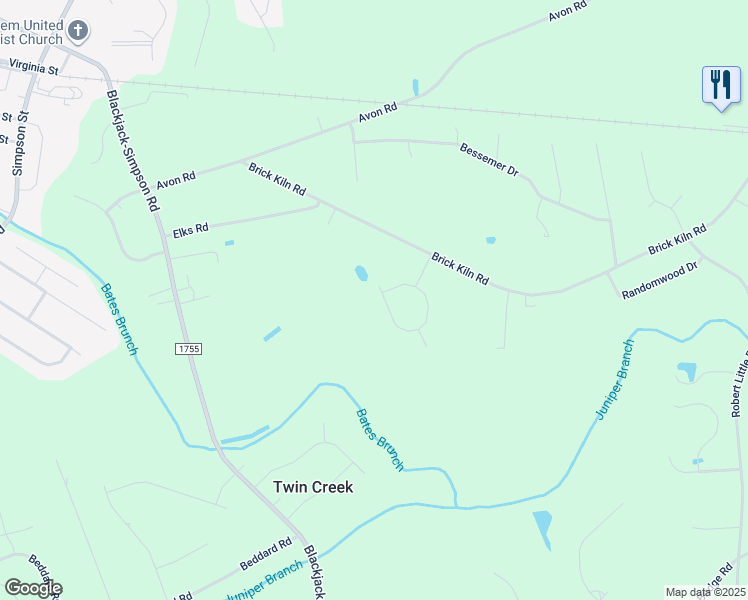 map of restaurants, bars, coffee shops, grocery stores, and more near 814 Treyburn Circle in Greenville