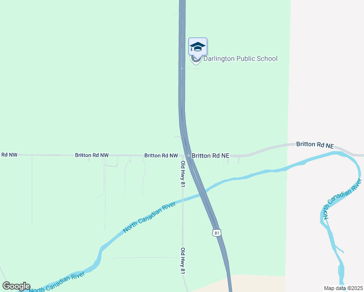 map of restaurants, bars, coffee shops, grocery stores, and more near 4408 Old Highway 81 in El Reno