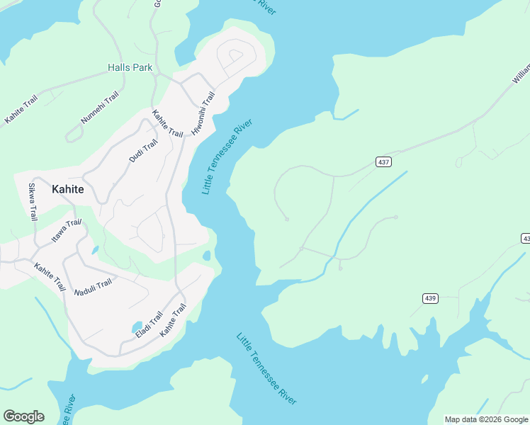 map of restaurants, bars, coffee shops, grocery stores, and more near 220 Thunder Road in Vonore