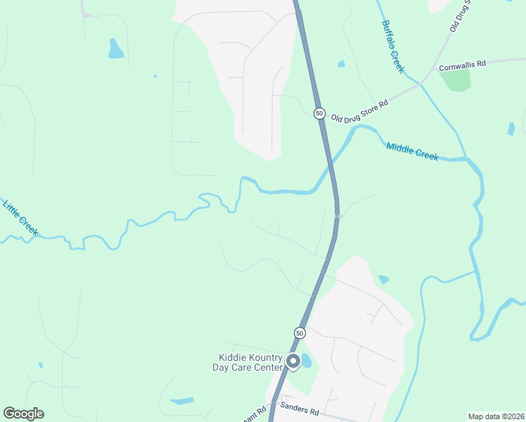 map of restaurants, bars, coffee shops, grocery stores, and more near 228 Tamworth Drive in Johnston County