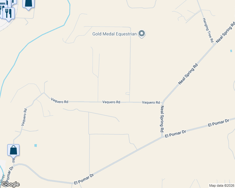 map of restaurants, bars, coffee shops, grocery stores, and more near 698 Vaquero Road in Templeton