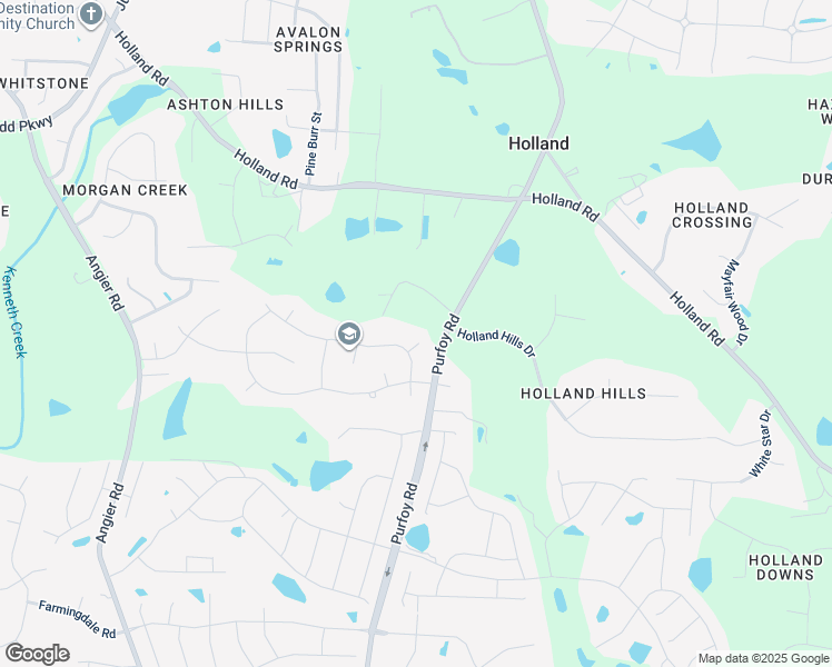map of restaurants, bars, coffee shops, grocery stores, and more near 1117 Powder Court in Fuquay-Varina