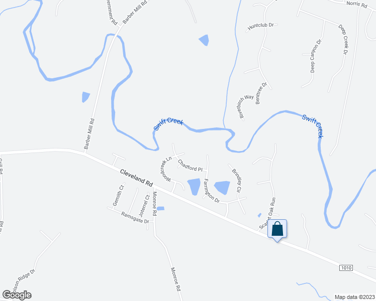 map of restaurants, bars, coffee shops, grocery stores, and more near 289 Woodcreek Lane in Clayton