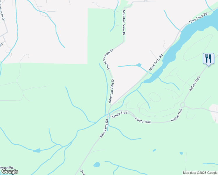 map of restaurants, bars, coffee shops, grocery stores, and more near 531 Mountain View Drive in Vonore