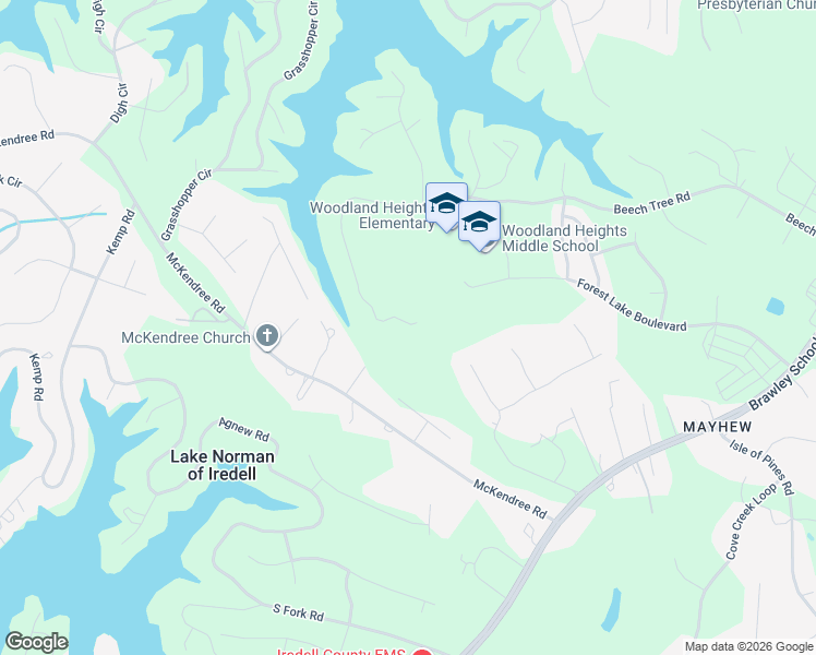 map of restaurants, bars, coffee shops, grocery stores, and more near 440 Beech Tree Road in Mooresville